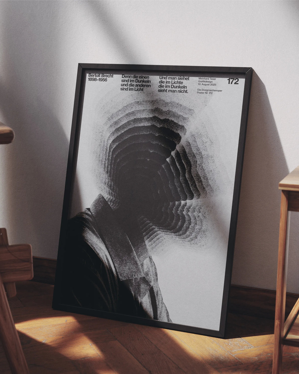 Bertolt Brecht poster mockup 03 framed