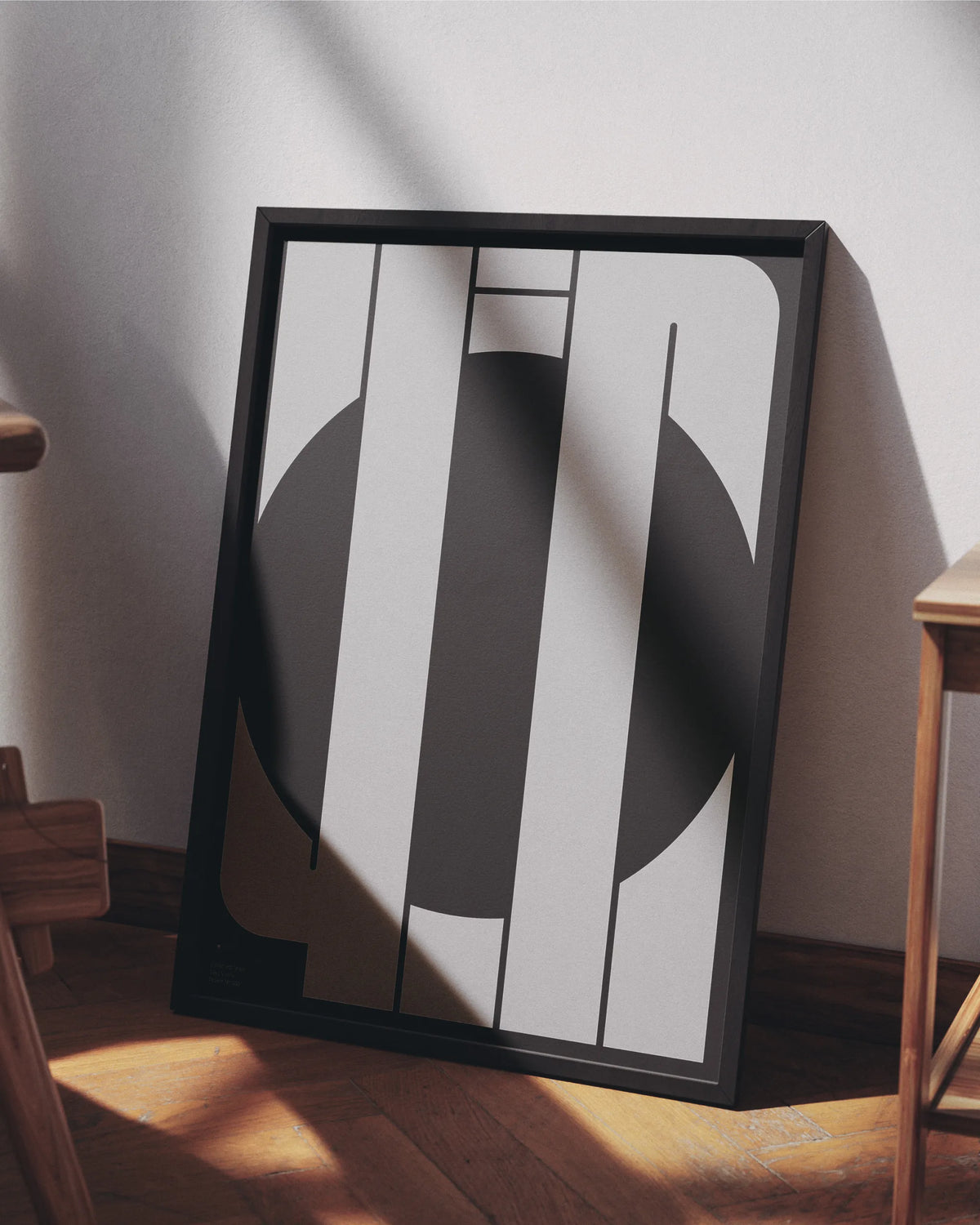 Yin poster in a room