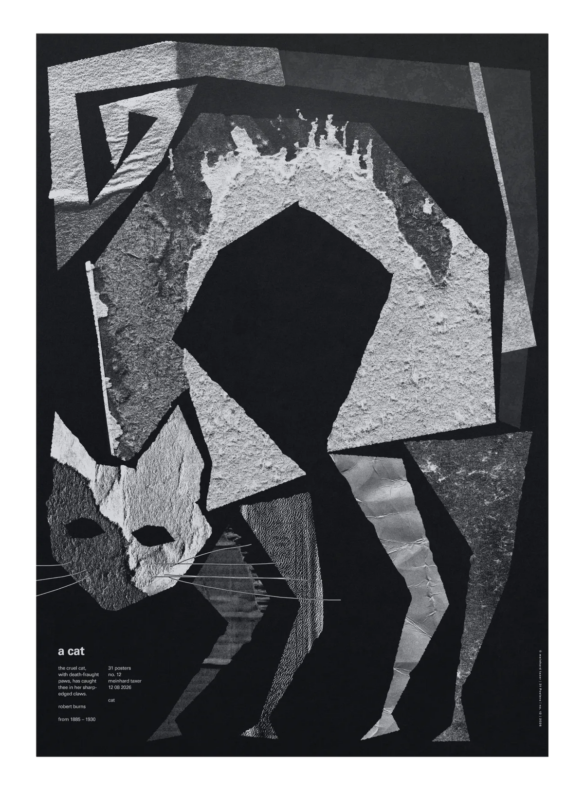 A Cat poster by Meinhard Taxer