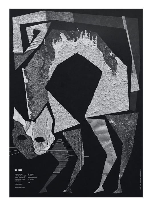 A Cat poster by Meinhard Taxer