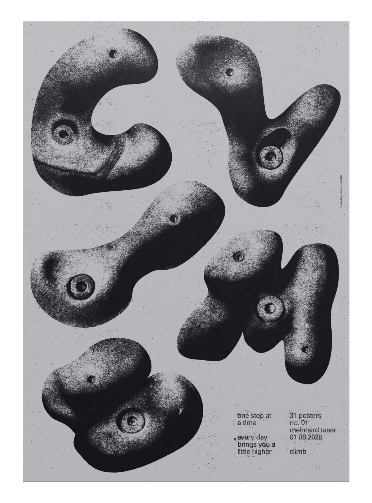 Climb poster by Meinhard Taxer