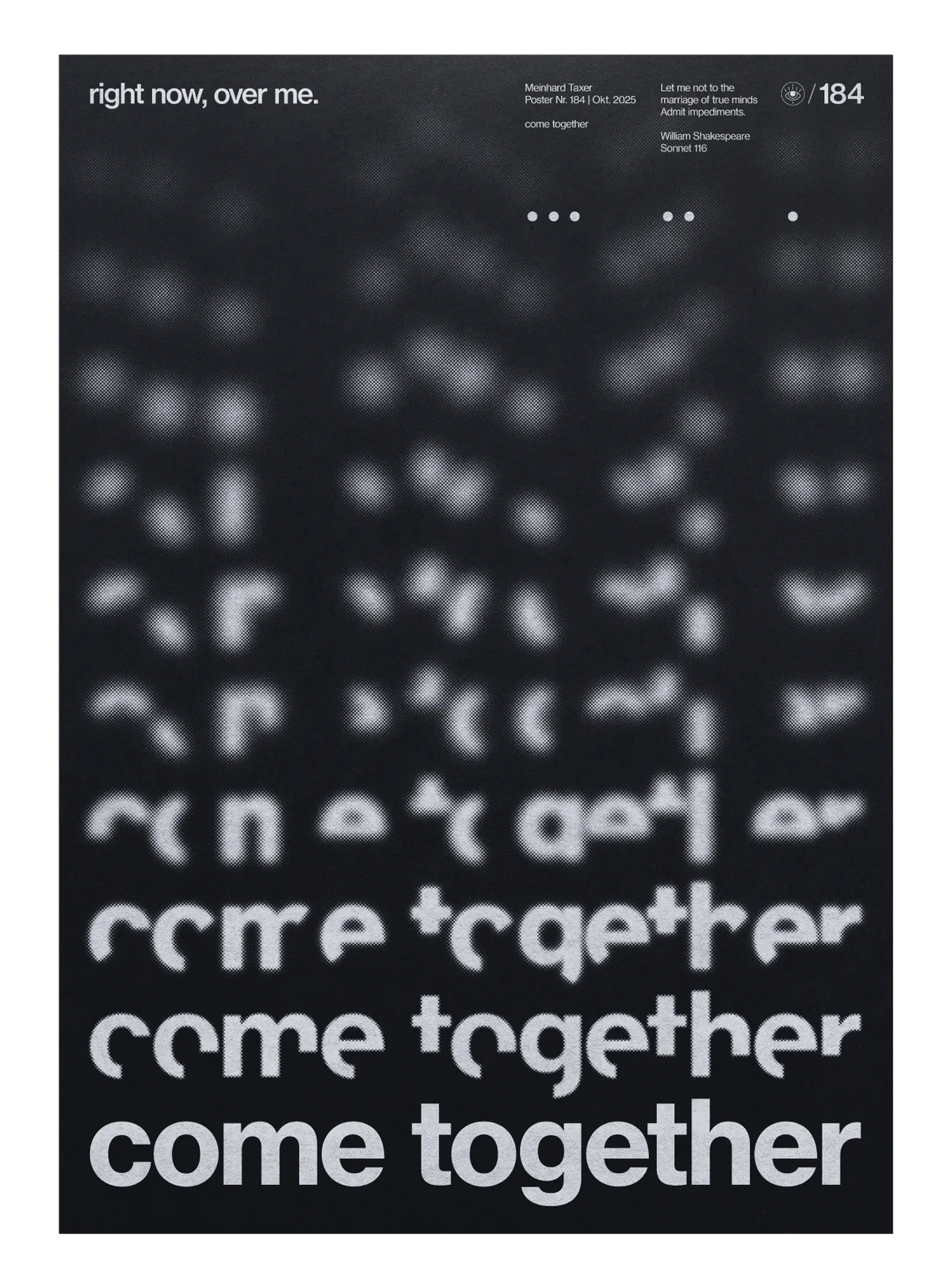 Come Together poster by Meinhard Taxer
