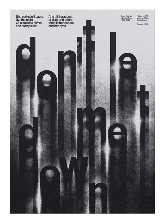 Don't Let Me Down poster by Meinhard Taxer