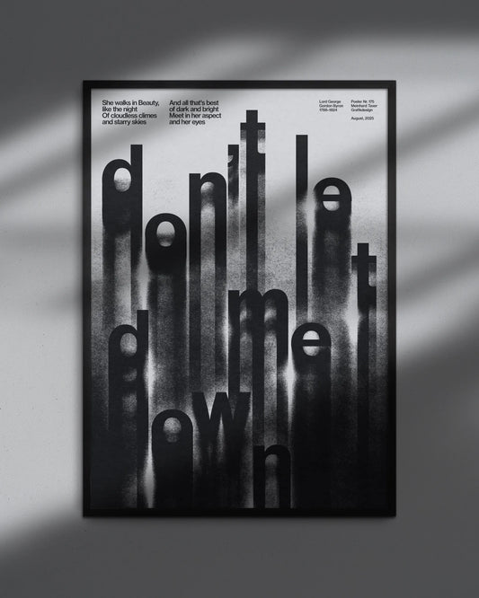 Don't Let Me Down poster mockup 01