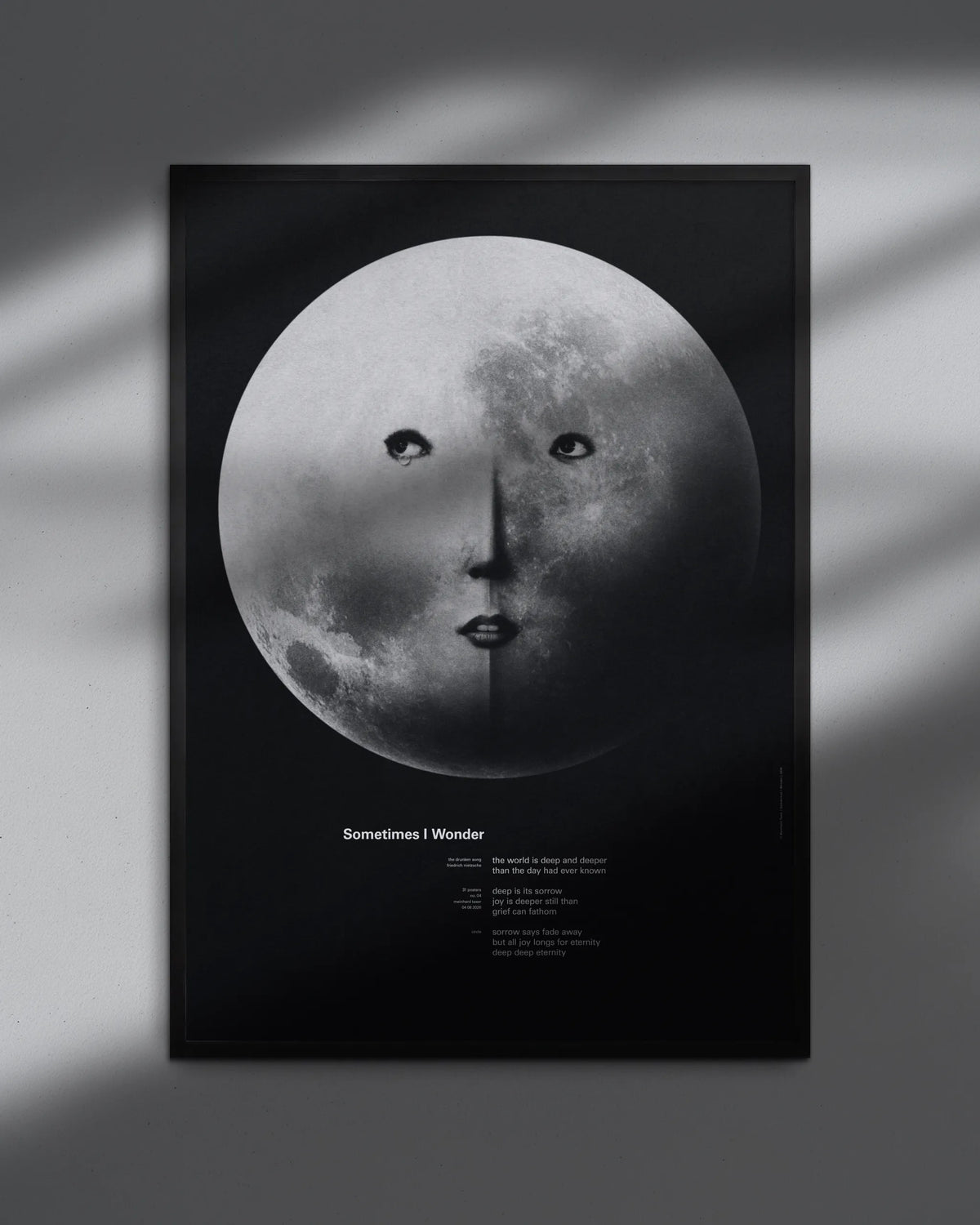 Sometimes I Wonder poster mockup 01