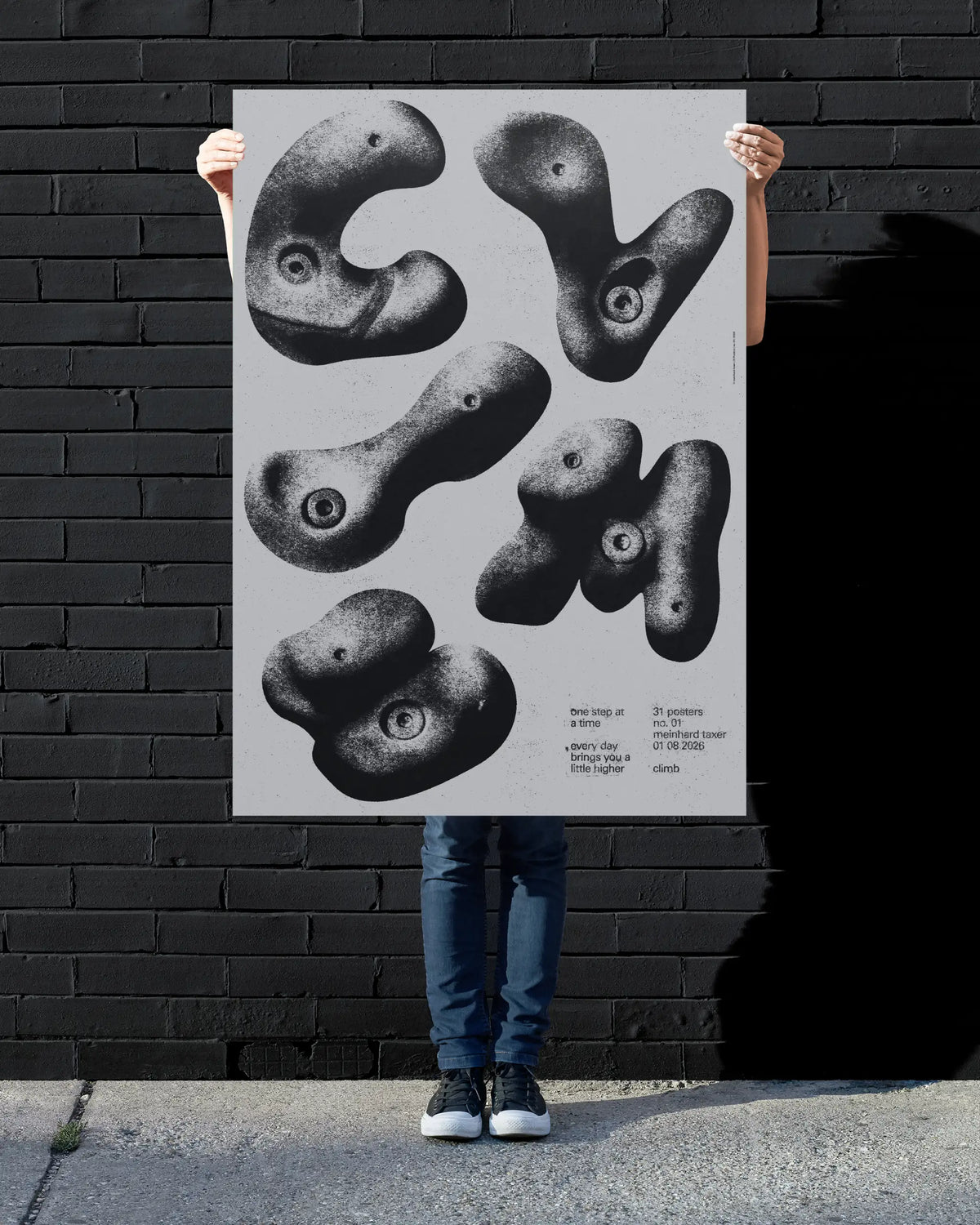Climb poster mockup 02 framed