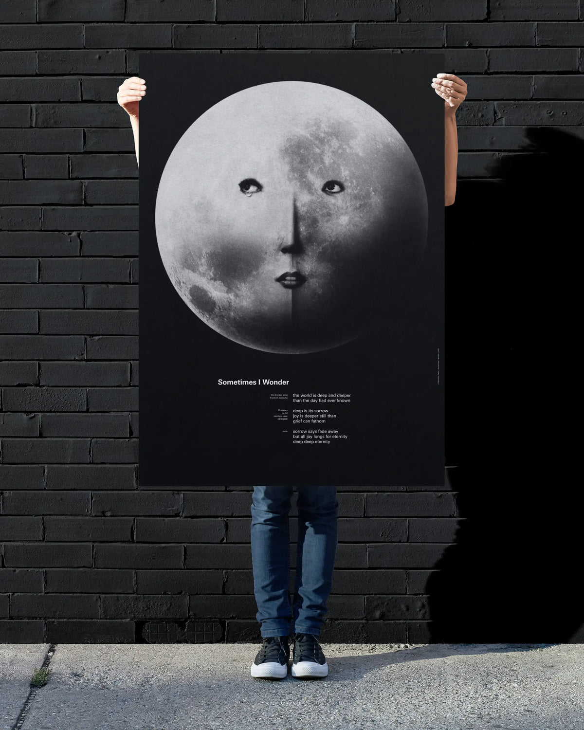Sometimes I Wonder poster mockup 02