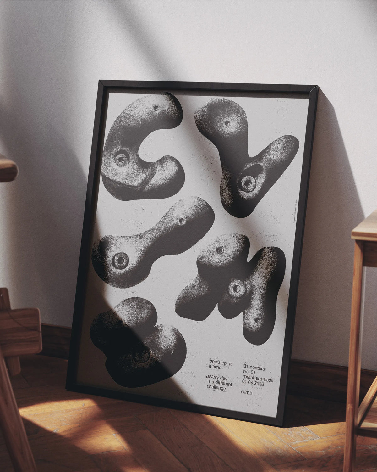 Climb poster mockup 03 framed