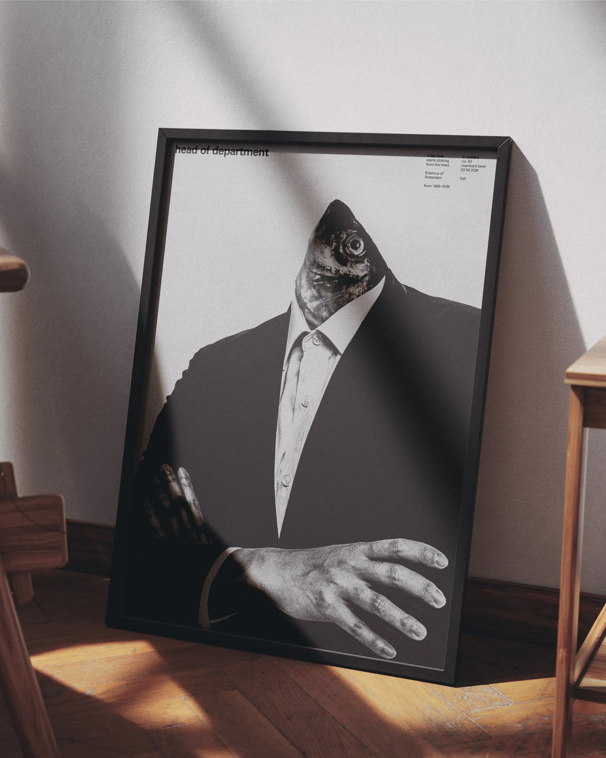 Head of Department poster mockup 03 framed