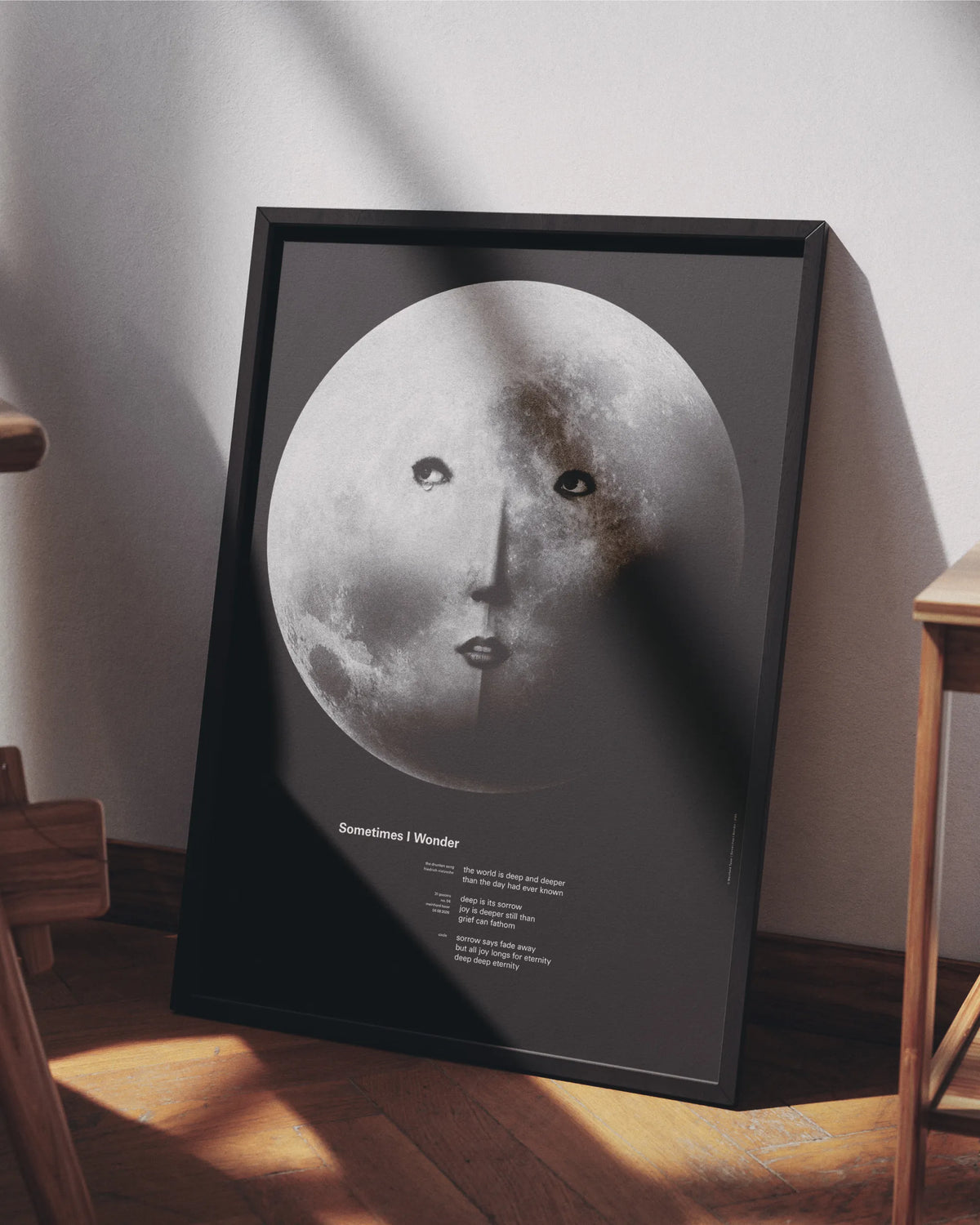 Sometimes I Wonder poster mockup 03