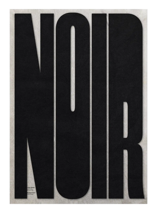 Noir poster by Meinhard Taxer