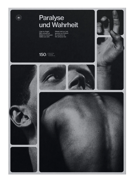 Paralyse und Wahrheit poster by Meinhard Taxer